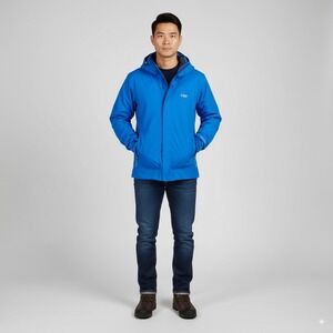Outdoor Research Foray Jacket Men M Blue Gore-Tex Paclite Waterproof Shell V))2